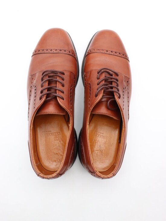 Allen Edmonds Bentley Men\'s Size 7.5 D Brown Leather Cap Toe Oxford Dress Shoes main image 6